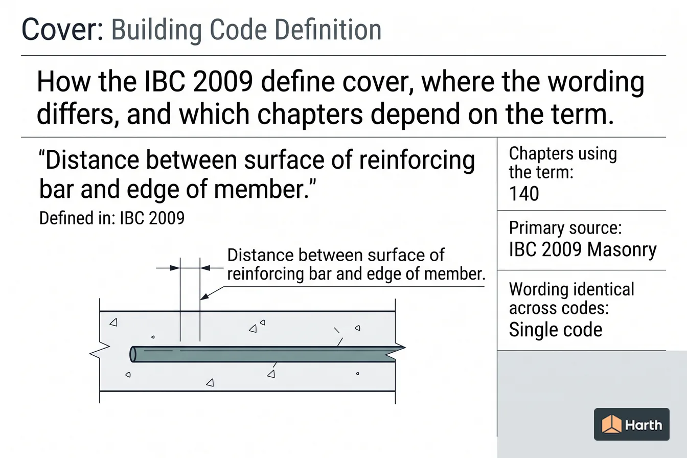 Labeled code-term definition diagram: Cover: Building Code Definition